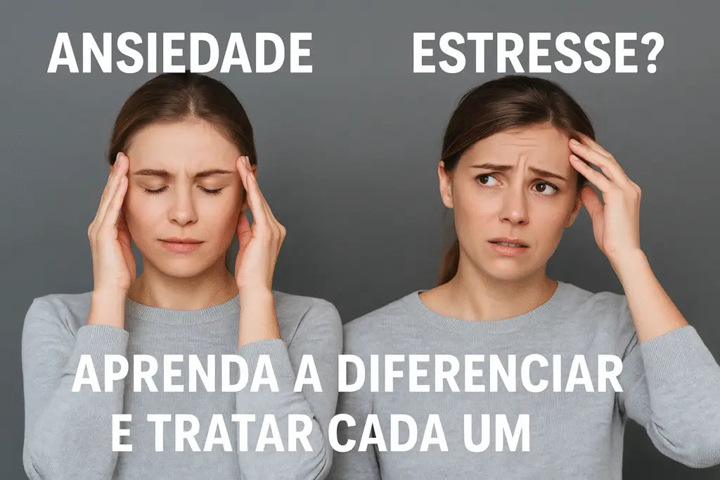 diferença entre ansiedade e estresse